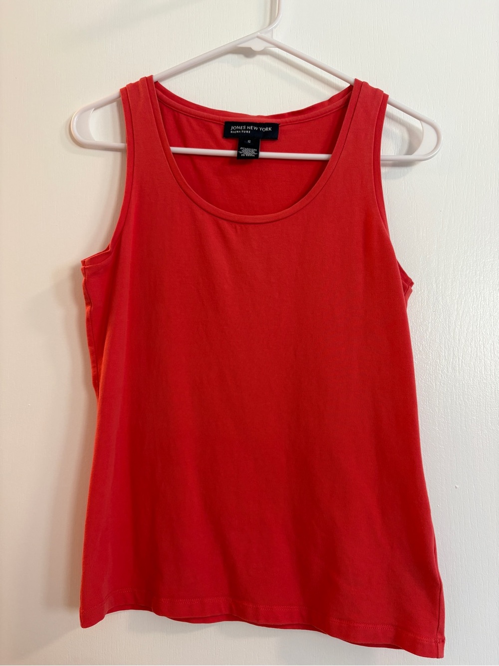 Jones New York sz S Tank Top Orangey-Red